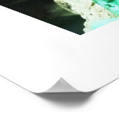 Grüne Eidechse Poster (Ecke)