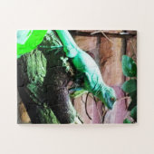 Grüne Eidechse Puzzle (Horizontal)