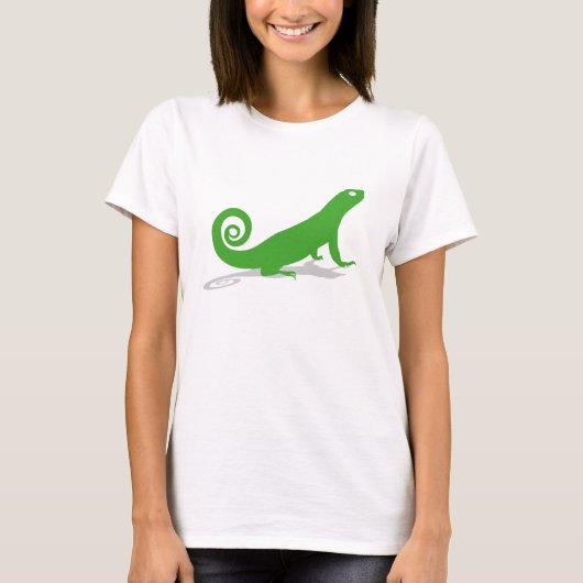 Grüne Eidechse T-Shirt (Vorderseite)