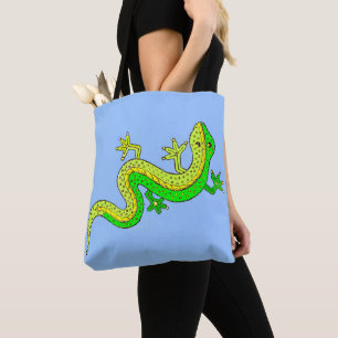 Grüne Eidechse Tasche