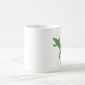 grüne Eidechse-Tasse Kaffeetasse (Mittel)