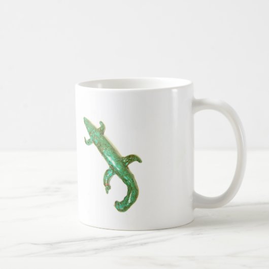 grüne Eidechse-Tasse Kaffeetasse (Rechts)