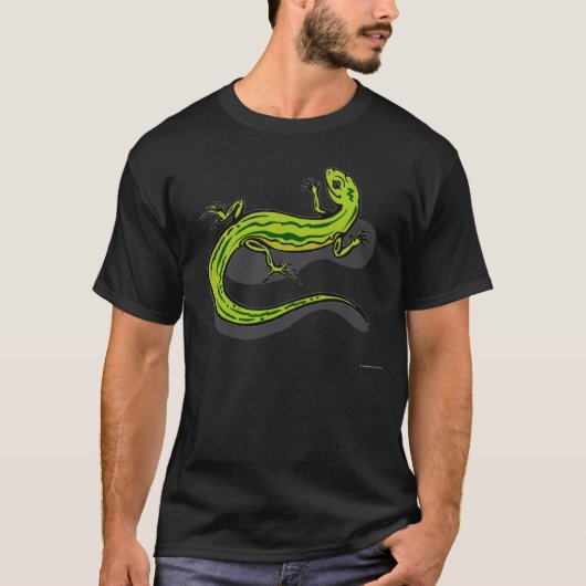 Grüne Eidechse von Junglewalk T-Shirt (Vorderseite)
