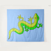 Grüne Eidechse Wandteppich (Vorderseite (Horizontal))