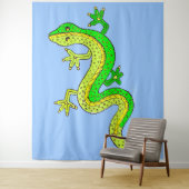 Grüne Eidechse Wandteppich (Beispiel)