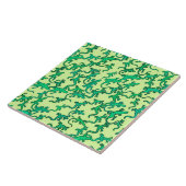 Grüne Eidechsen auf einem grünen Hintergrund Fliese (Seite)