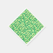 Grüne Eidechsen auf einem grünen Hintergrund Serviette (Ecke)