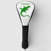 Grüne Eidechsen Design Golf Headcover (Vorderseite)