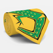 GRÜNE EIDECHSEN-KRAWATTE KRAWATTE (Gerollt)