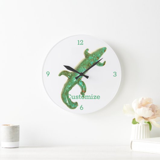 Grüne Eidechsenuhr Thunder_Cove Große Wanduhr (Zuhause)