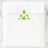Grüne Eier Dreieckiger Aufkleber (Tasche)
