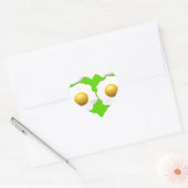 Grüne Eier Herz-Aufkleber (Umschlag)