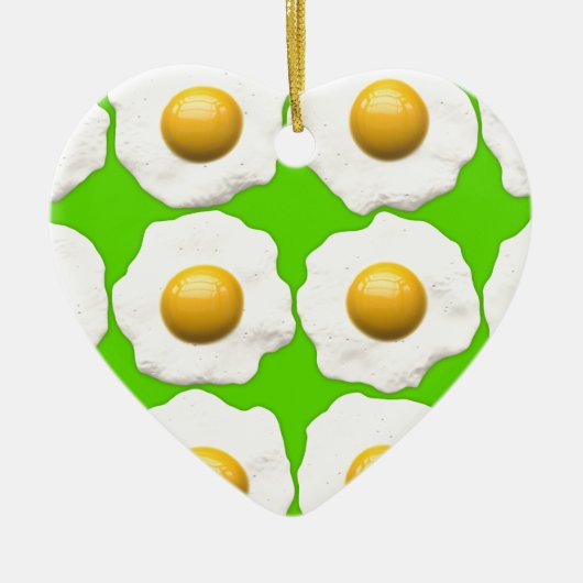 Grüne Eier Keramik Ornament (Vorne)