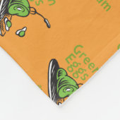 Grüne Eier mit Schinken Muster Fleecedecke (Ecke)