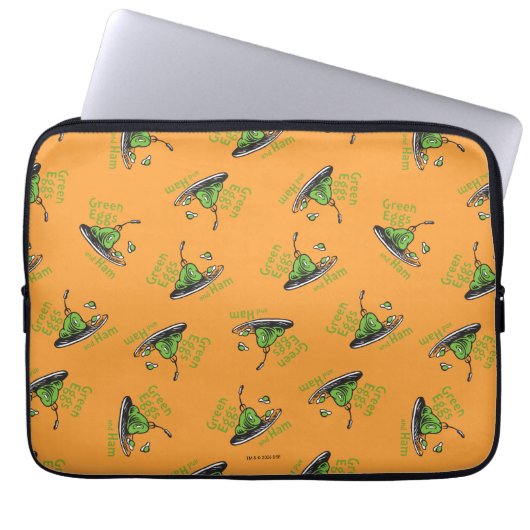 Grüne Eier mit Schinken Muster Laptopschutzhülle (Vorderseite)