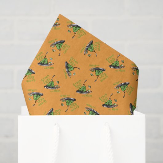 Grüne Eier mit Schinken Muster Seidenpapier (Geschenktüte)
