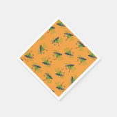 Grüne Eier mit Schinken Muster Serviette (Ecke)