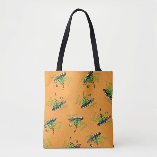Grüne Eier mit Schinken Muster Tasche (Vorderseite)