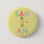 Grüne Eier mit Schinken | Sam-I-Am Button (Vorderseite)