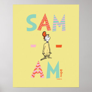 Grüne Eier mit Schinken Sam-I-Am Poster