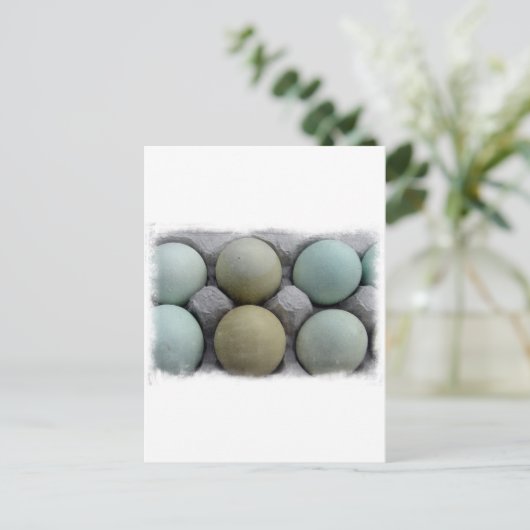 Grüne Eier Postkarte (Stehend Vorderseite)