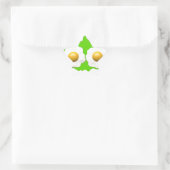 Grüne Eier Stern-Aufkleber (Tasche)