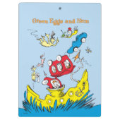 Grüne Eier und Schinken | Ich mag sie nirgendwo Klemmbrett (Rückseite)