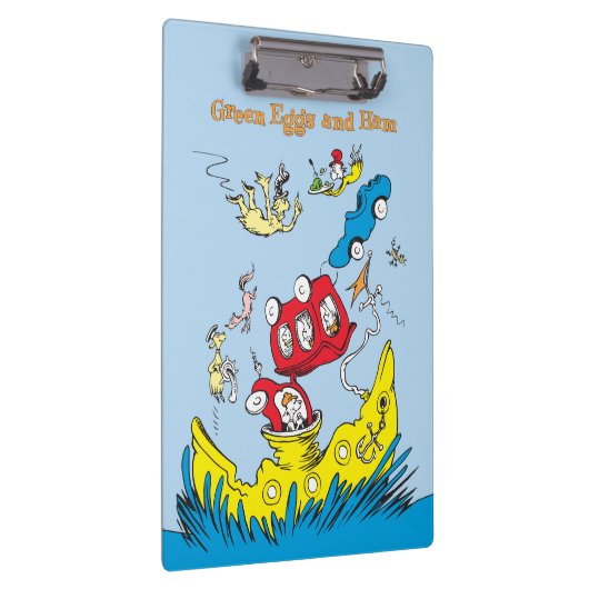 Grüne Eier und Schinken | Ich mag sie nirgendwo Klemmbrett (Rechts)