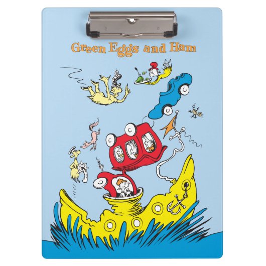 Grüne Eier und Schinken | Ich mag sie nirgendwo Klemmbrett (Vorderseite)