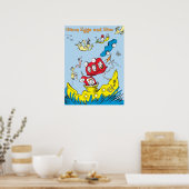 Grüne Eier und Schinken | Ich mag sie nirgendwo Poster (Küche)