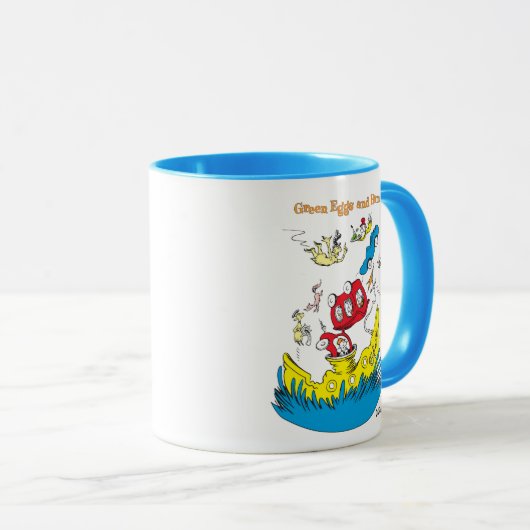 Grüne Eier und Schinken | Ich mag sie nirgendwo Tasse (VorderseiteRechts)