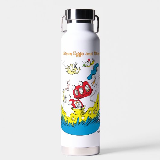 Grüne Eier und Schinken | Ich mag sie nirgendwo Trinkflasche (Vorne)