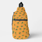 Grüne Eier und Schinken Muster Crossbody Bag (Vorderseite)
