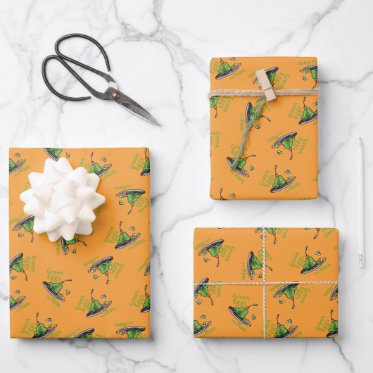 Grüne Eier und Schinken Muster Geschenkpapier Set (Vorderseite)