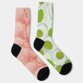 Grüne Eier und Schinken Neuheitssocken Socken