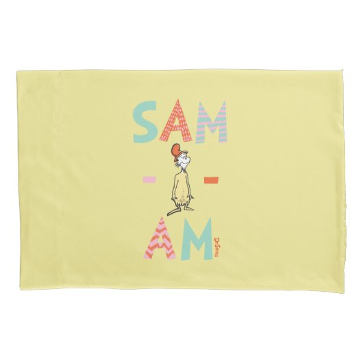 Grüne Eier und Schinken| Sam-I-Am Kissenbezug (Vorderseite-Links)