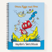 Grüne Eier und Schinken | ZEICHNEND Notizblock (Vorderseite)