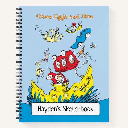 Grüne Eier und Schinken | ZEICHNEND Notizblock (Vorderseite)