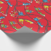 Grüne Eier und Schinken | Zugmuster Geschenkpapier (Ecke)