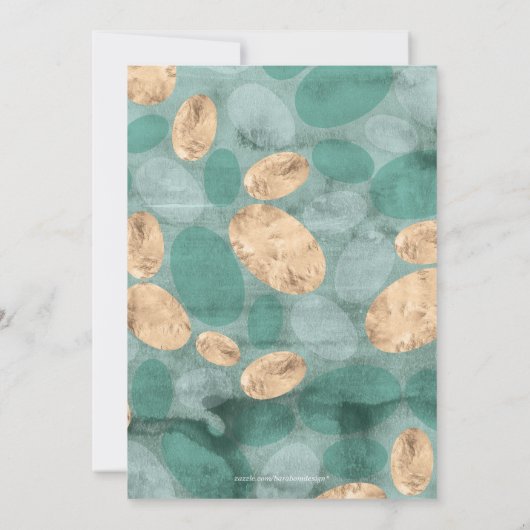 Grüne einfache moderne Muster Erwachsene Geburtsta Einladung (Rückseite)