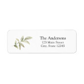 Grüne einfache Rücksendeadresse (Vorne)