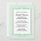 Grüne Einfachheit Bridal Dusche Einladung (Vorderseite)