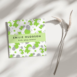 Grüne Elefanten, Kinderspielzentrum, Aktivitätszen Quadratische Visitenkarte