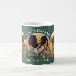 Grüne, elegante Arschvielte Foto Kaffeetasse