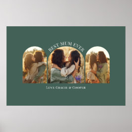 Grüne, elegante Arschvielte Foto Poster