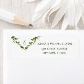 Grüne, elegante geometrische Blätter (Insitu)