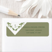 Grüne, elegante geometrische Blätter (Insitu)