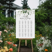 Grüne elegante Hochzeitskarte 20 Tische Poster