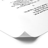 Grüne elegante Hochzeitskarte Poster (Ecke)