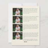 Grüne elegante Kachel-Rahmen-Foto Feiertagskarte (Rückseite)